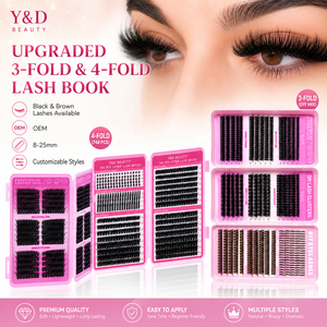 Kit de Clusters de Cils Volume DIY Faits Main - Livre de Cils DIY Grande Capacité Personnalisé en Gros 30D 40D 50D Faux Cils en Vison en Éventail Vente en Gros - Product Image 2