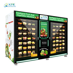 Xyz Tùy Chỉnh Màn Hình Cảm Ứng Tự Hai Tủ Lớn Lạnh Tươi Salad Rau Trứng Bánh Sandwich Máy Bán Hàng Tự Động Cho Thực Phẩm - Product Image 1