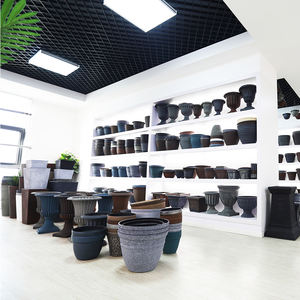 Цветочный горшок LUDU, комнатные/уличные пластиковые горшки, классический традиционный пластиковый горшок для урны - Product Image 6