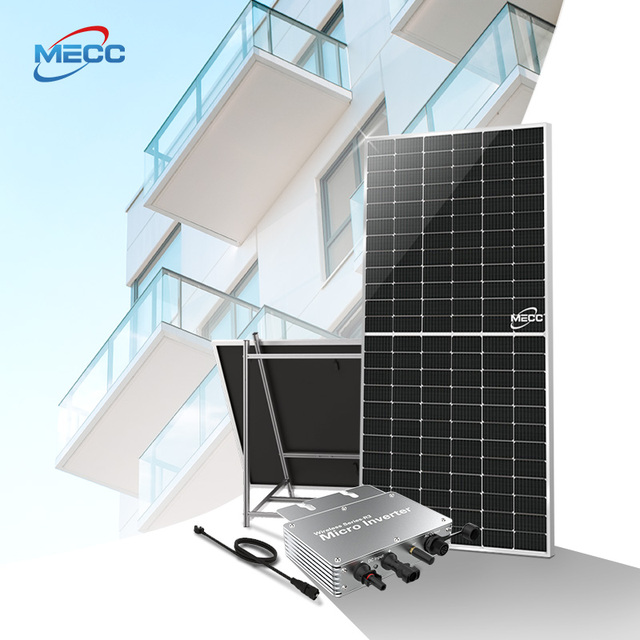MECC Home Use 300w 800w 1200w 2400w Solar Panel Set Plug and Play Balcony Solar Panel Kit Mini Solar Energy System