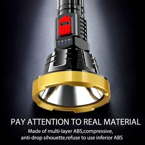 Çok fonksiyonlu led el feneri usb uzun menzilli ışık taşınabilir yürüyüş kamp çadır ışıkları acil durum ışığı açık meşale ışık - Product Image 3