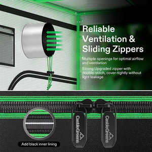 Kit de culture hydroponique Oxford 2000d sur mesure, grande taille 1,2 m, pour plantes <span class=keywords><strong>d</strong></span>'<span class=keywords><strong>intérieur</strong></span>, tente de culture complète, ensemble de boîte de culture - Product Image 3