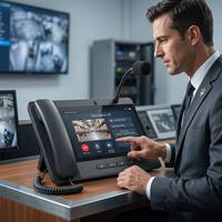 Consola de Paginación IP A330i con Cámara de 13MP, 20 Líneas SIP, Wi-Fi 6, BT 5.4, Teléfono PTM con Salida HD, Estación de Control de Despacho SIP