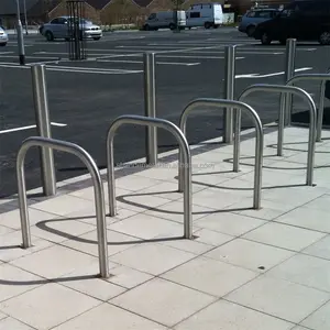 Hot Sale Stainless Steel Galvanized Bike Parking Rack Public Street Floor Bike Stand Parking Rack