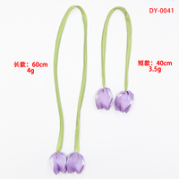 Nouvelle Arrivée Broches en forme de bourgeons de tulipes Accessoire de lanière Couleur et logo personnalisables Installation facile Design tendance pour coques de téléphone portable