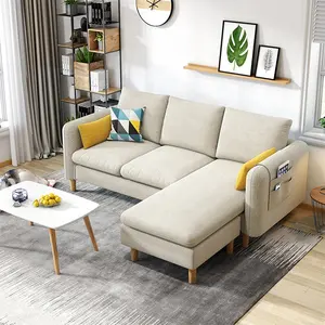 Sofa Tempat Tidur Bentuk L, Sofa Ruang Tamu Modern Furnitur