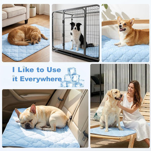 Custom Pet Cooling Mat for Dogs Cats Breathable <b>Crate</b> Portable Washable Bed For Dogs Refreshing Pet Cooling Mat For Summer Day - Product Image 6