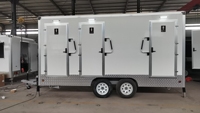 Toilettes VIP portables de haute qualité, remorque de salle de bain de luxe, salle de bain extérieure, remorque de voyage, fabriquée en panneaux sandwich