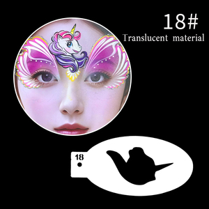 <span class=keywords><strong>Peinture</strong></span> faciale réutilisable de haute qualité pour enfants avec des motifs d'animaux, vente en gros d'usine - Product Image 1