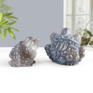 งานแกะสลักกบทองคำคุณภาพสูงแบบคริสตัลข้ามพรมแดน ของตกแต่งงานศิลปะสร้างสรรค์ ของสะสม ของขวัญขึ้นบ้านใหม่ - Product Image 2