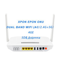 HG6821M XPON ONT 5DB 4GE Fiber EPON maison ONU 5v5 routeur WiFi double bande 2.4G + 5G FTTH Modem HG8145v5 EG8145V5 HG6145D1 qui n'est pas utilisé