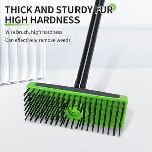 Hot Sale Steel Wire Long Handle 2-in-1 Weed Removal Brush for <strong>Patio</strong> Crack Gap <strong>Cleaning</strong> Heavy Duty Outdoor <strong>Tool</strong> - Product Image 3