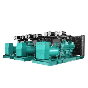 1900kw 2400kva AC 3P 50Hz/60Hz Cummins QSK60-G13 best price silent diesel generator