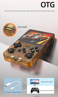 Console de jeu vidéo portable rétro mini 128G R36S 3,5 pouces avec écran couleur HD 64 Go, lecteur de jeux classiques