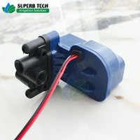Vanne solénoïde à eau AC DC 24V, tête de vanne de type moto, filetage femelle 1/8 pouce, système d'irrigation, vanne de contrôle automatique