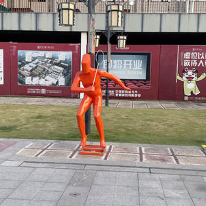 شخصية رياضية مخصصة حديثة متينة من الفولاذ المقاوم للصدأ شخصية مجردة تصميم منحوتات حجرية ممتازة 1 سنة - Product Image 3