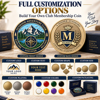 Pièces de monnaie souvenirs personnalisées en métal pour le sport, la moto, le golf, avec logo sur mesure, gravure en relief 3D, pour collection ou adhésion au club