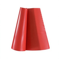 Tissu en fibre de verre enduit de PVC, ignifuge, imperméable, rouge, haute résistance, pour bâche, tente, auvent