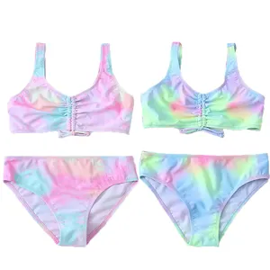 2023 mode belle enfants maillot de bain pour bébé filles séchage rapide maillot de bain 2 pièces filles maillots de bain colorés