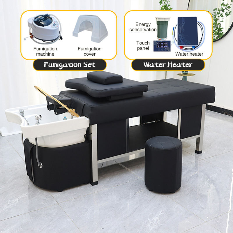 Lit + Circulation d'eau + Ensemble vapeur + Chauffe-eau