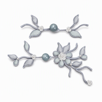 Boutons grenouille chinois faits à la main, boutons nœud chinois, fermetures grenouille en satin pour Cheongsam, Hanfu, costume Tang, décoratifs