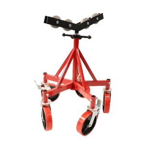 H406 Five-wheel Bracket Movable Pipe Holding <b>Stands</b> Supporting Tube Size 40" Loading <b>Weight</b> 2300kg - Product Image 1