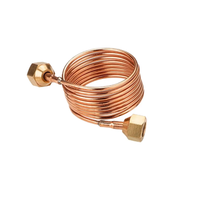 ท่อฝอยทองแดงแรงดันสูงพร้อมน็อตและปลอกนิ้วพื้นผิวเรียบ1ม./1.5ม. สำหรับตู้เย็นและเครื่องปรับอากาศ - Product Image 3