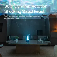Diffuseur d'arômes projecteur d'étoiles, humidificateur USB, veilleuse à flamme colorée, brumisateur d'huiles essentielles, machine à brume froide ultrasonique