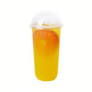 Vasos Transparentes en Forma de U con Logotipo Personalizado, Vasos Reutilizables de PP para Smoothies, Vasos para Té de Burbujas con Tapas - Product Image 2