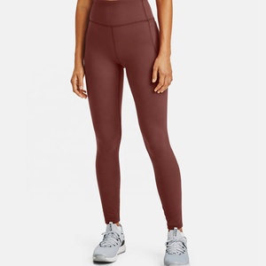 Leggings de sport pour femmes à taille mi-haute en Spandex/Polyester avec poches latérales, extensibles dans quatre directions, respirants, pour le yoga, l'entraînement, la course et les sports - Product Image 1
