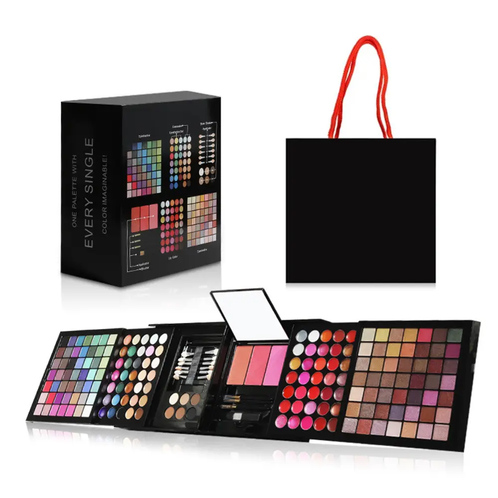 177 Farben benutzer definierte Logo Kosmetik Weihnachten kein Logo Geschenk Make-up-Sets Lidschatten Private Label Make-up-Box-Set
