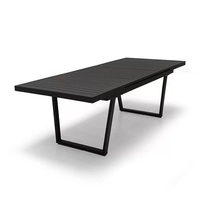 Ensemble de table à manger pliante d'extérieur en aluminium ultraléger durable ensemble de patio résistant aux intempéries