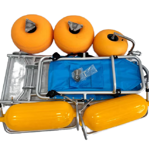 Silla de ruedas de playa de arena flotante plegable de acero inoxidable para todo terreno, ayudas para caminar para viajes al aire libre - Product Image 4