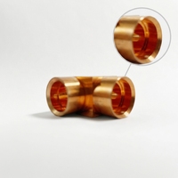 Bloc de refroidissement liquide brasé sous vide en cuivre rouge sur mesure usiné CNC pour système de refroidissement de batterie de véhicule à énergie nouvelle