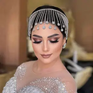 2023 Bridal hair piece Luxury rhinestone headband Wedding banquet styling hair accessories