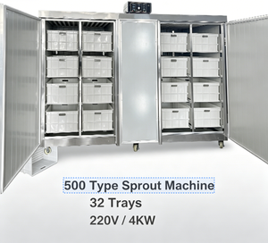 Máquina de Germinación de Brote de Frijol Xindouniang de 4KW, Gabinete Inteligente de Acero Inoxidable con Control de Temperatura y Humedad, 32 Bandejas para Frijol Mungo y <span class=keywords><strong>Alfalfa</strong></span> - Product Image 2