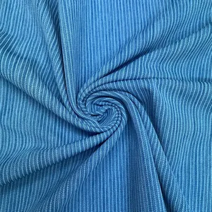 Hochwertiger Strickstoff Kationischer Polyester eine Seite pfirsichfarbenes Einzeltrikot für T-Shirt