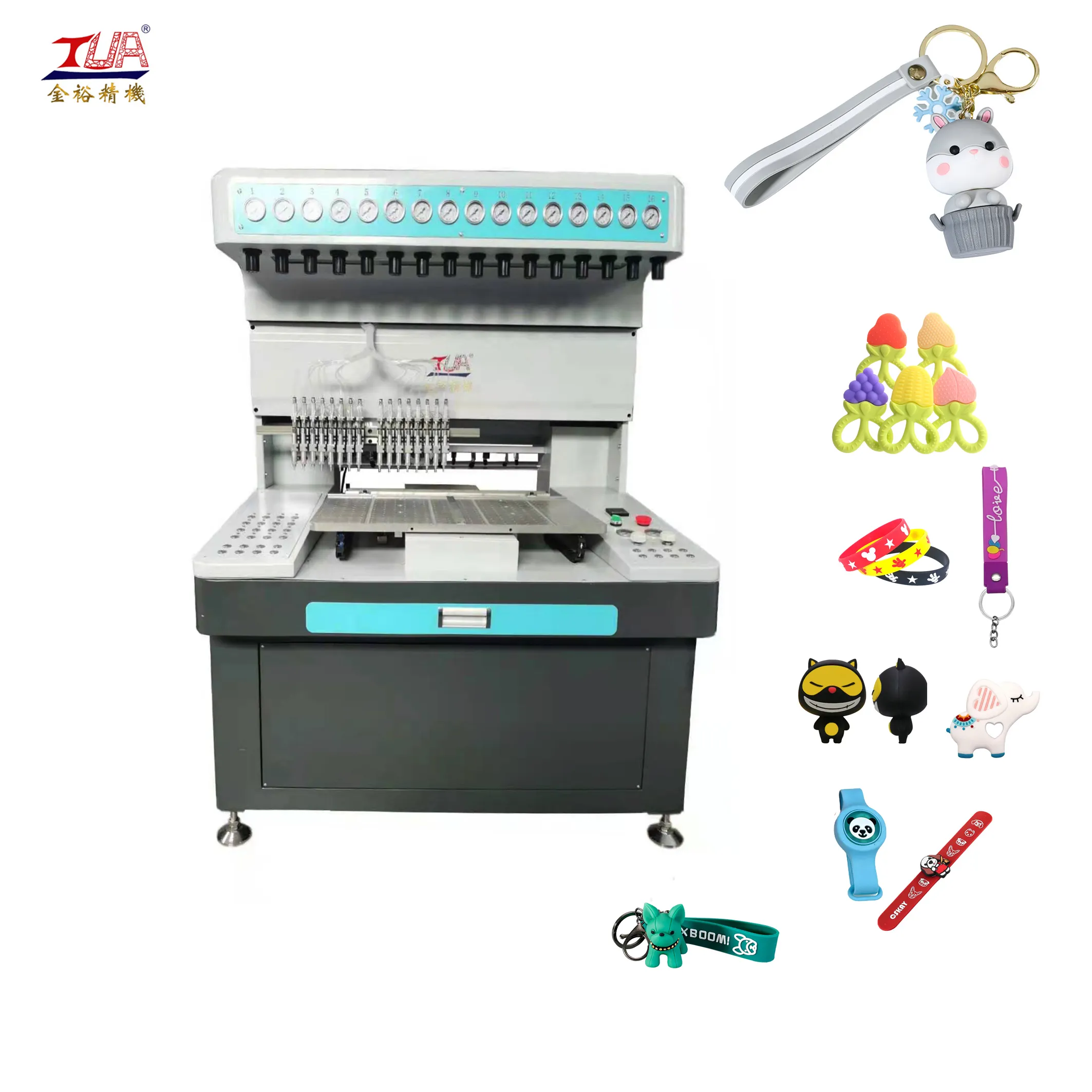 Rubber PVC high-speed drip molding machine for soft plastic gifts and car ornaments dispensing making machine