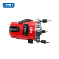 Niveau laser rotatif industriel Dinli Auto Cross Green Line 635nm avec batterie au lithium et garantie 1 an - DIY 2/3 points, ligne de 2 mm