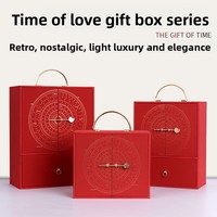 Maßgefertigte Wiederverwendbare Recycelbare Kerzen-Geschenkbox Samt-Schubladenbox mit Eigenem Logo Mehrschichtige Geschenkbox