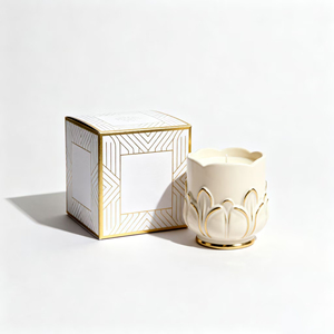 Tái chế các tông hộp nến với mực đậu nành in ấn chất thải tối thiểu bền vững xây dựng thương hiệu Đóng gói hộp - Product Image 1