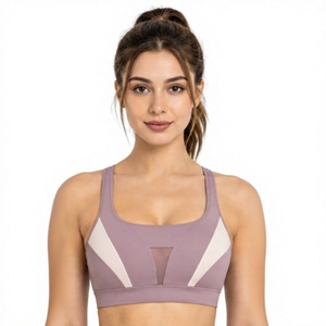 Soutien-gorge de sport sans couture pour femme, respirant, extensible dans quatre directions, idéal pour le yoga, la gym, le fitness et la course, haut de gamme à maintien élevé, anti-bactérien - Product Image 1