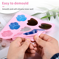 SILIKOLOVE Usine 9 Cavités Empreintes D'animaux Gâteau Maker LFGB Platine Antiadhésif Sans BPA Silicone Mousse Gâteau Décoration Moules
