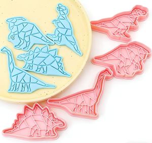 Emporte-pièces 3D en forme de Tyrannosaurus <span class=keywords><strong>Rex</strong></span> et Triceratops, moules à pâte à modeler DIY - Product Image 3