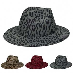 Sombreros Fedora Casuales para Niños con Estampado de Leopardo en Ambos Lados, Estilo Moderno y de Tendencia, Unisex - Product Image 3