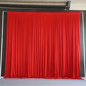 Tenda Moderna 3x3m con 3 Pieghe in Tessuto Setoso, Fondale Spesso con Tasca Superiore da 8cm per Decorazioni di Matrimoni e Feste - Personalizzabile - Product Image 4