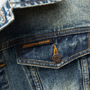 Veste en jean surdimensionnée en coton premium Dirty Was avec fermeture éclair personnalisée pour homme - Product Image 3