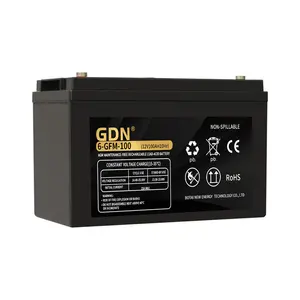 GDN制造商生产12V100ah免维护电子存储铅酸电池