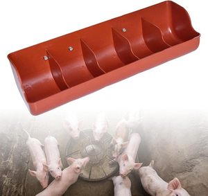 ถังให้อาหารหมูแบบหลายช่องอุปกรณ์ให้อาหารปศุสัตว์พลาสติกสำหรับฟาร์ม - Product Image 1