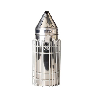 Ahumador de Acero Inoxidable Puntiagudo de Nuevo Estilo para Apicultura, Calidad de Exportación, 32 cm, Color Plateado, Ahuma sin Dañar a <span class=keywords><strong>las</strong></span> Abejas - Product Image 3